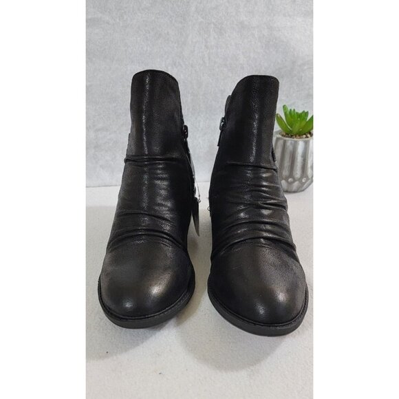 Baretraps Womens Black Sazzie Ankle‎ Booties Leather Upper Size Zip Size 7M NEW - Picture 9 of 13